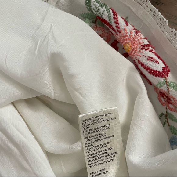 Free People Willow Embroidered Floral Mini Dress - Picture 9 of 14